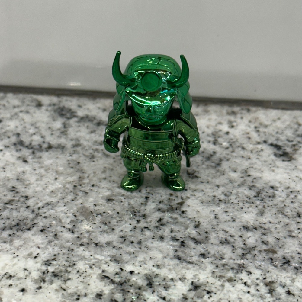 Monopoly Go Kids 2.5 Inch Figure Green Chrome Samurai Scopely Gamer Toy 2024